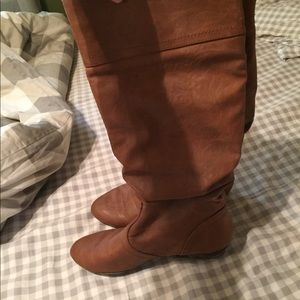 Tan tall boots