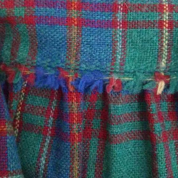 🌈 3/$10 SALE Vintage Plaid Wool Skirt - Picture 6 of 6