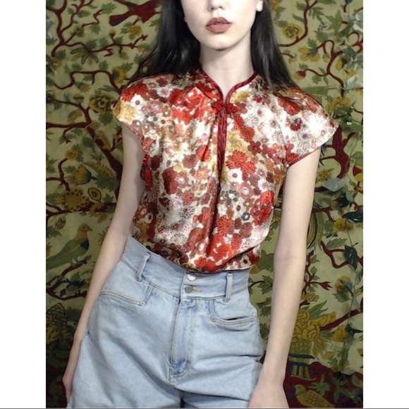 Faith & Passion Tops - ✨🍄Cute Maroon Oriental Top!🍄✨