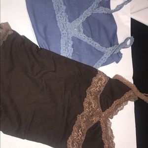 2 FOR $20 A&F CUTE LACE TANKS