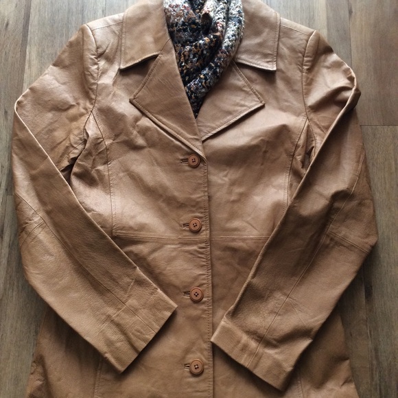 NWOT 100% Genuine Leather Maxi Coat - Picture 6 of 7