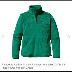Patagonia Re-Tool Snap-T Pullover- Impact Green