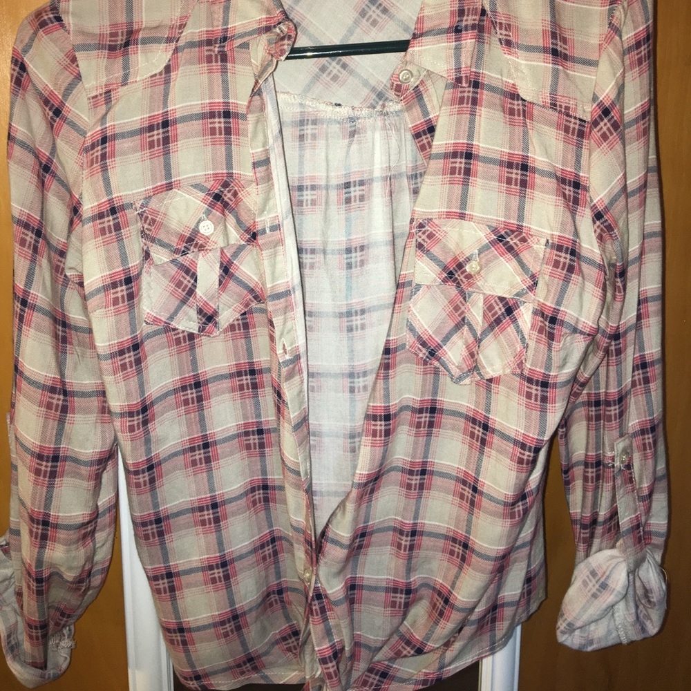Charlotte Russe button up, tied at bottom.