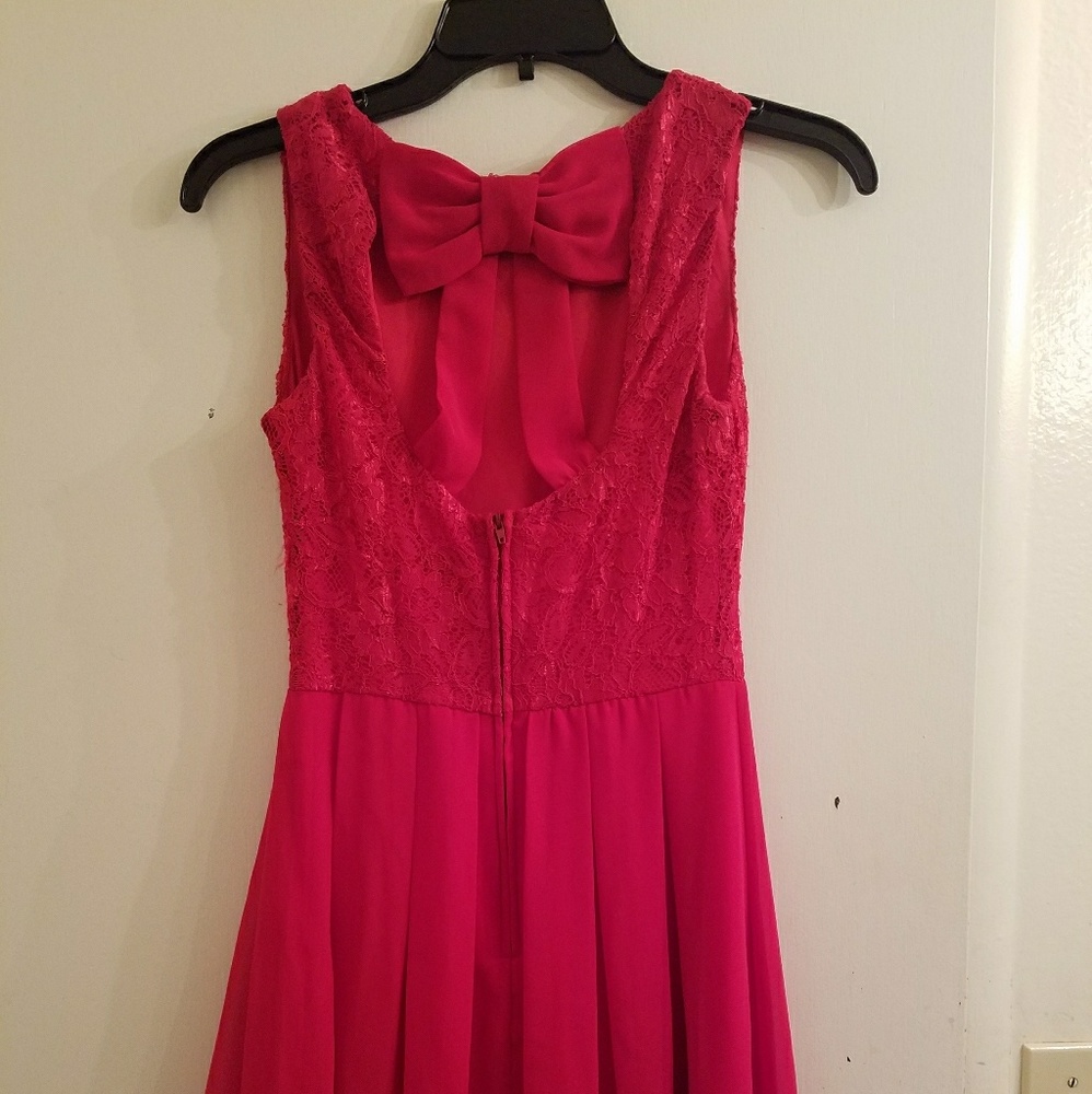 Pleated Fit and Flare Dress - Picture 2 of 2
