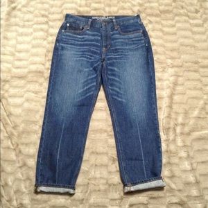 American Eagle Dark Wash Boyfriend Jeans 8