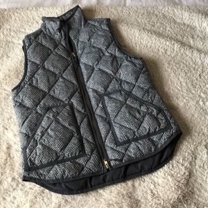 J Crew Herringbone quilted vest