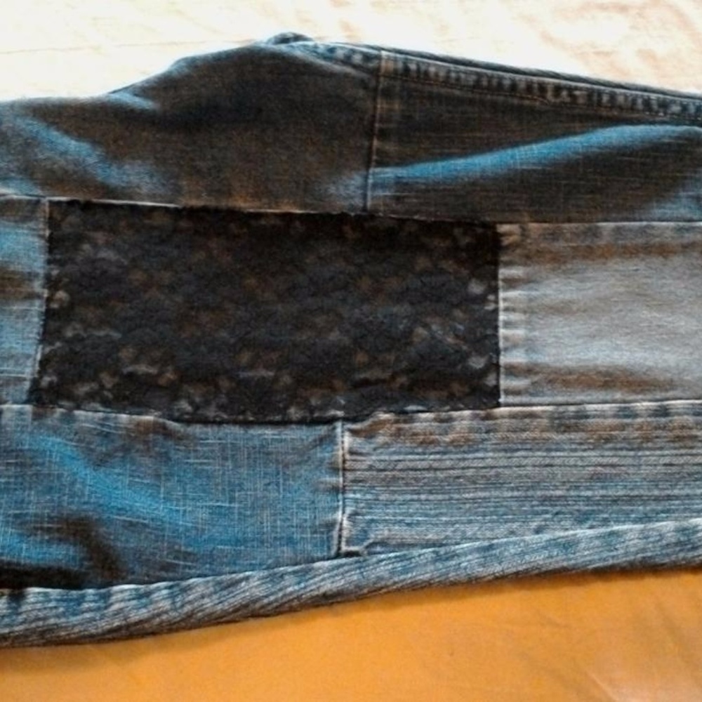 "No Bounderies" Patchwork Boho Hippyjeans - image 1