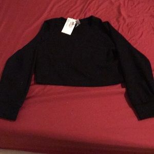 American apparel never worn long sleeve crop top