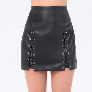 Leather skirt