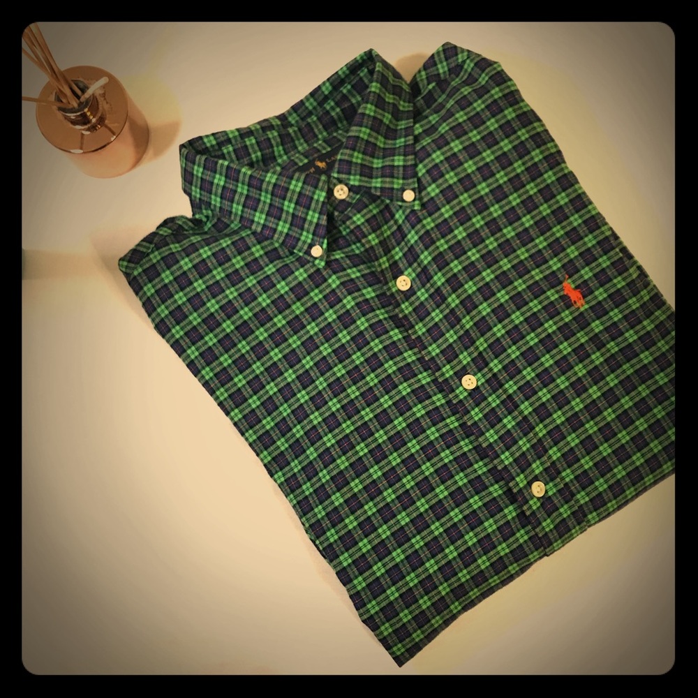 ‼️PRICE DROP‼️Ralph Lauren Button Down Plaid Shirt