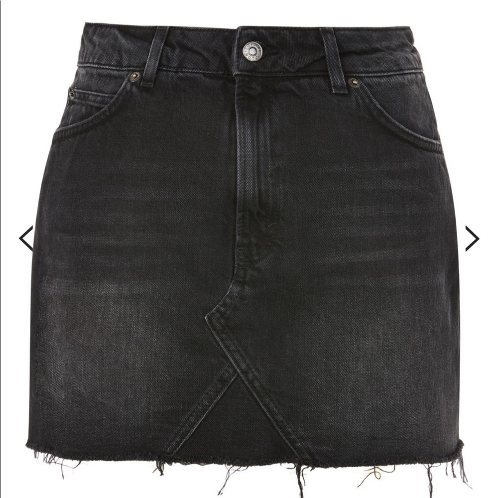 Denim mini skirt