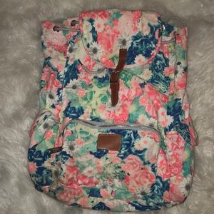Floral PINK backpack