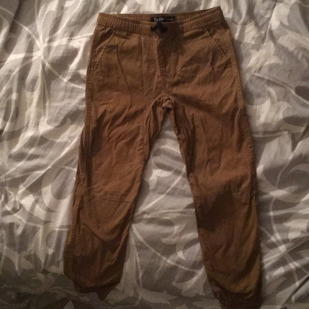 Joggers — woven twill
