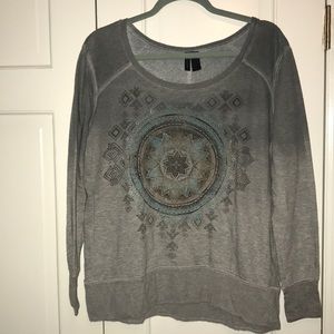 Full tilt scoop/boat neck sweater