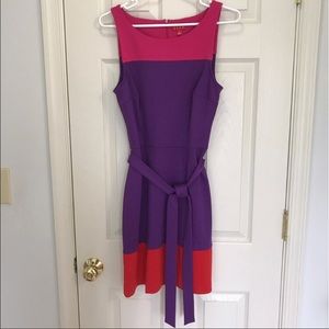 Colorblock sheath Dress, Elle size 10