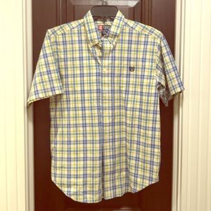 Boys plaid button down