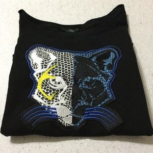 Tibi Black Cat Sweatshirt Size Small