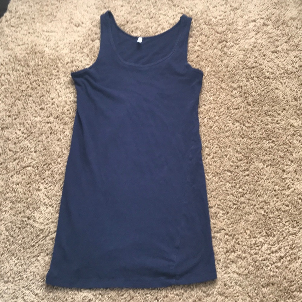 Navy Pink Blush Maternity Tank Top