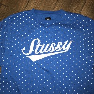 Vintage 90s Stussy sweater Men’s Large Polka Dot.