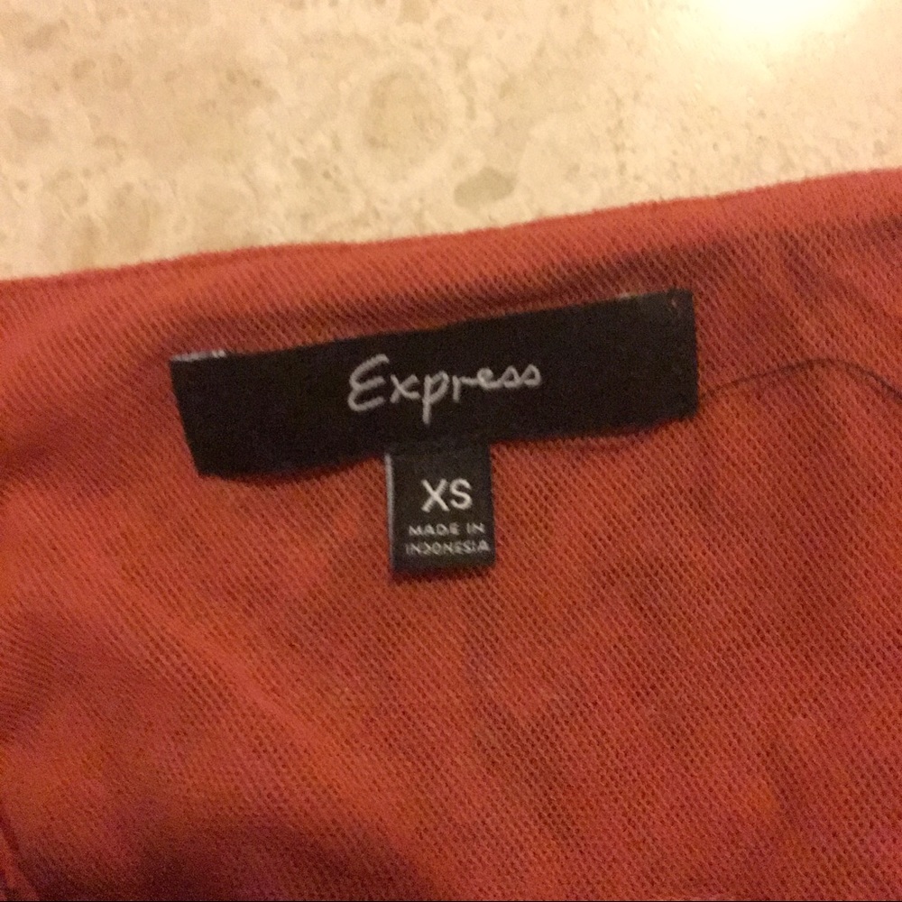 Express Rust Orange Snake Print Top - image 4