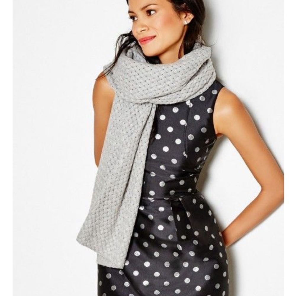 Jcrew Silver Polka Dot Navy Dress