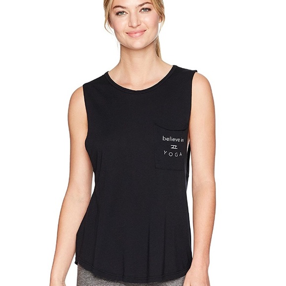 good hYOUman Tops - good hYOUman // "believe in yoga" muscle tank