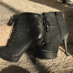 Black Heeled Booties