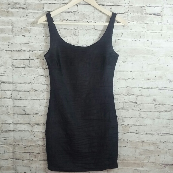 Soprano Dresses & Skirts - Soprano Textured Metallic Weave Bodycon Tank Dress