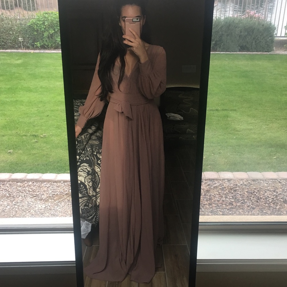 Naked Wardrobe Sheer Nude Dress