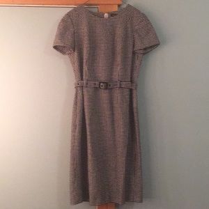 Brooks Brothers 100% wool houndstooth dress