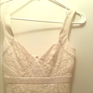 White long lace dress