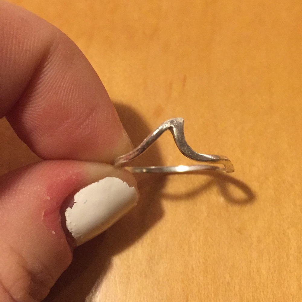 sterling silver wave ring