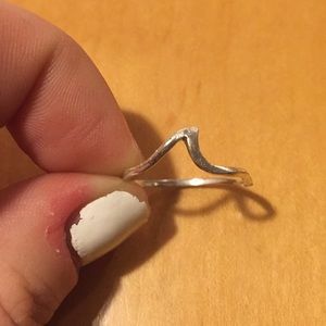sterling silver wave ring