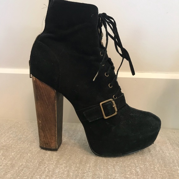 Black Steve Madden heeled boots - Picture 2 of 5