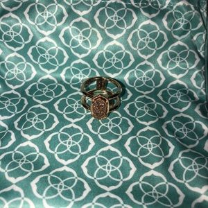 Kendra Scott rose gold druzy ring