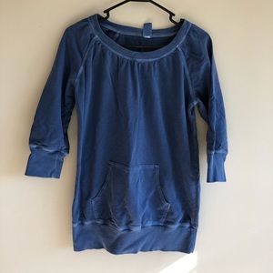 Blue Crew neck top