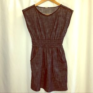 SALE 🚨Distressed denim mini dress w/zipper detail