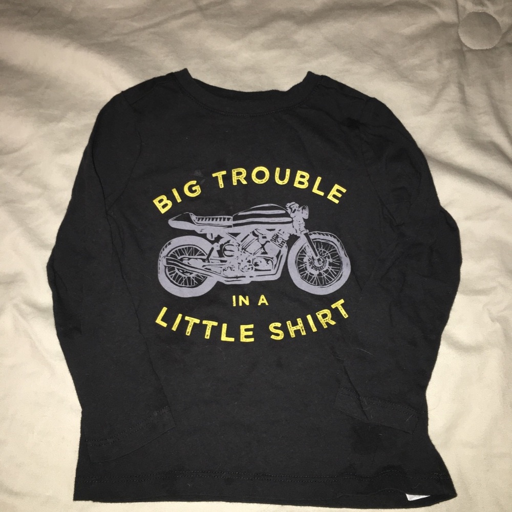 EUC boys long sleeve printed top