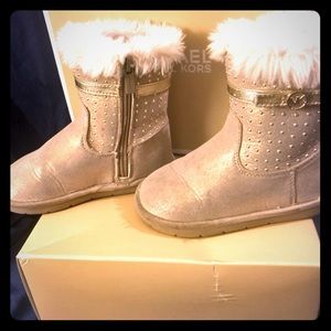 Michael Kors Gold Boots