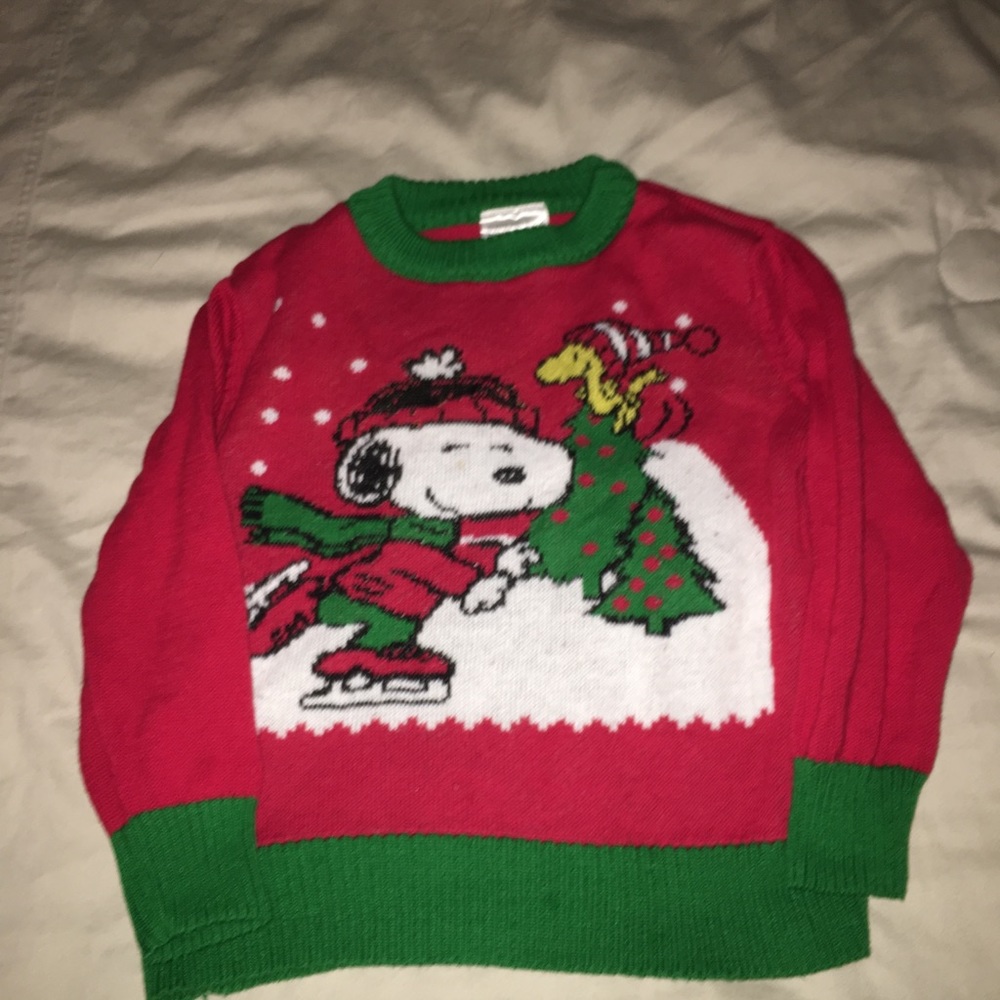 Snoopy winter sweater. Boys 4t