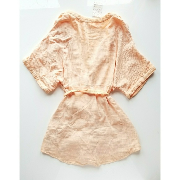 new Free People Wrap + Tie Kimono Sleeve Sun Dress - Picture 7 of 8