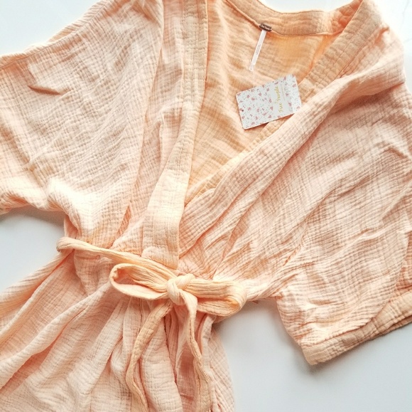 new Free People Wrap + Tie Kimono Sleeve Sun Dress - Picture 4 of 8