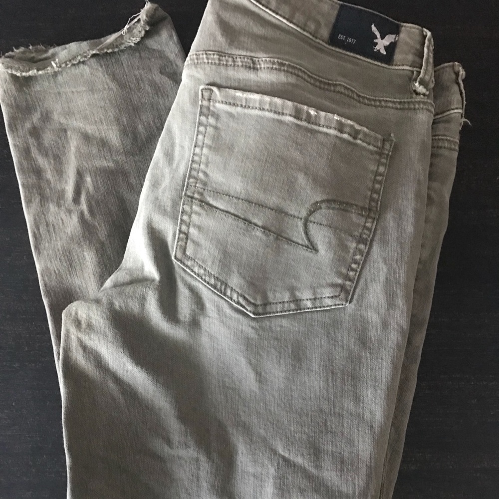 American Eagle legging crop green size 12