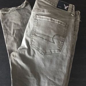 American Eagle legging crop green size 12