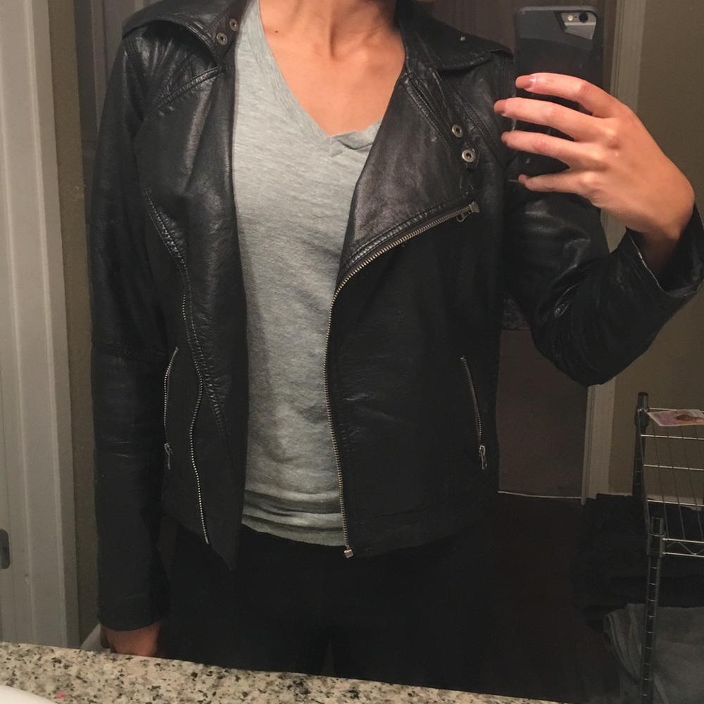 Leather Pink Envelope jacket