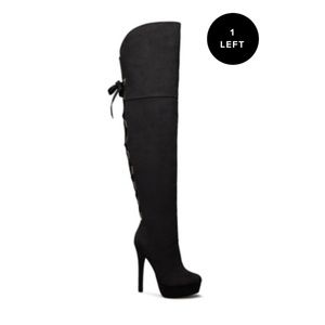 OVER-THE-KNEE HEELED BOOT
