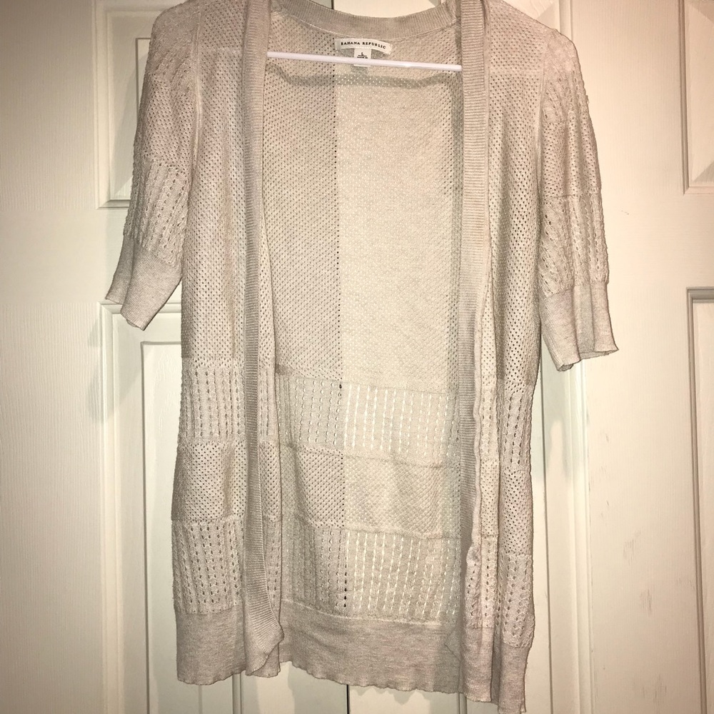 Banana Republic shirt sleeve cardigan sweater