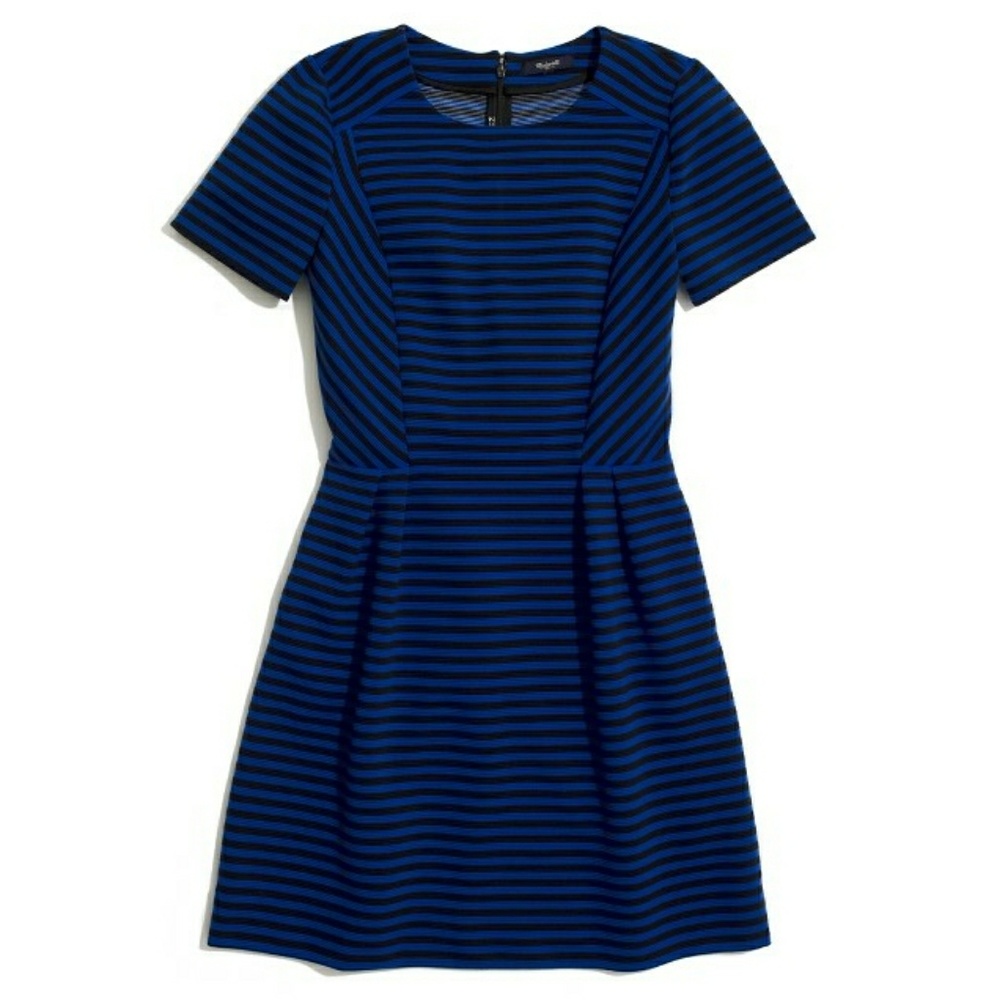 Madewell gallerist ponte dress in stripe (reposh)