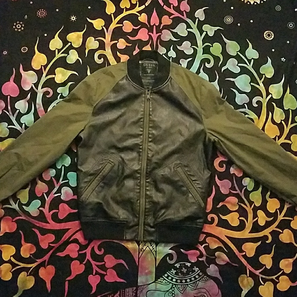 Guess Leather Bomber