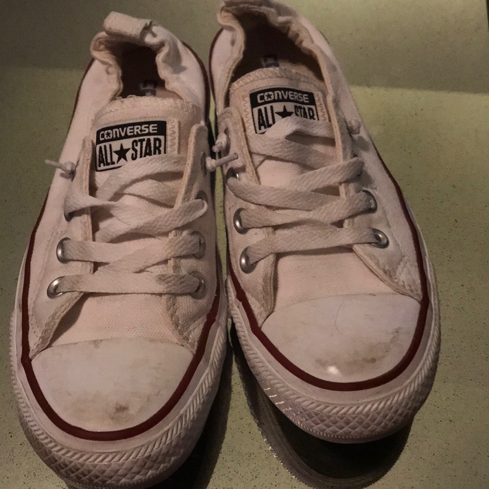 White CONVERSE ALL STARS